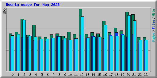 Hourly usage for May 2026